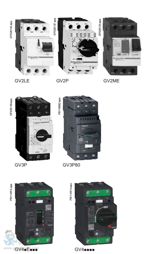 施耐德GV2,GV3,GV4電動保護斷路器